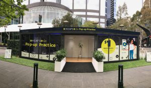 NAB Hicaps Popup Practice shipping container